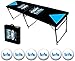 8-Foot Beer Pong Table w/ OPTIONAL Cup Holes, LED Glow Lights, Dry Erase Surface, & More...
