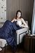 YnM Exclusive Weighted Blanket, Soothing Cotton, Smallest Compartments with Glass Beads, Bed Blanket for One Person of 140lbs, Ideal for Twin/Full Bed (48x72 Inches, 15 Pounds, Navy)