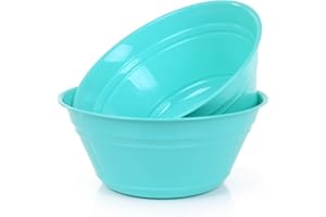 Mintra Home Snack Bowls (Large 2pk (4L), Teal)