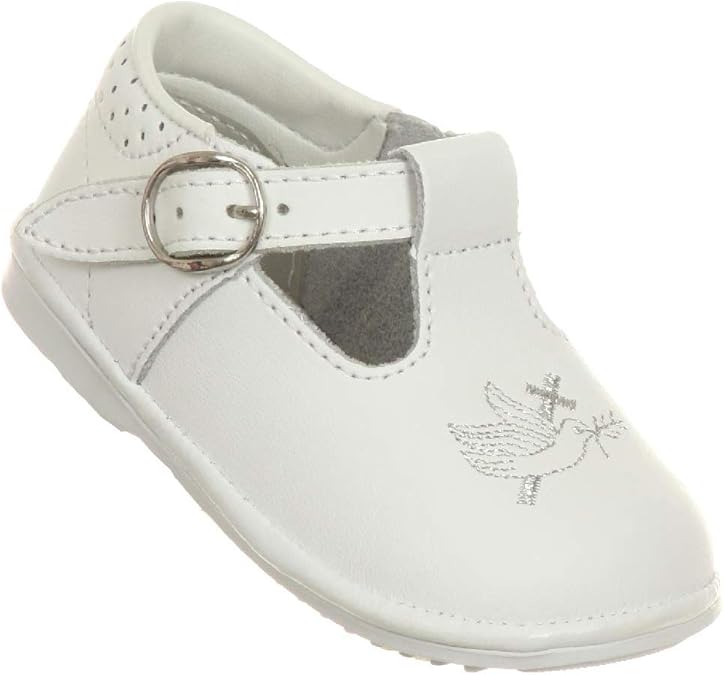 White Leather Baby Toddler Girls Shoes