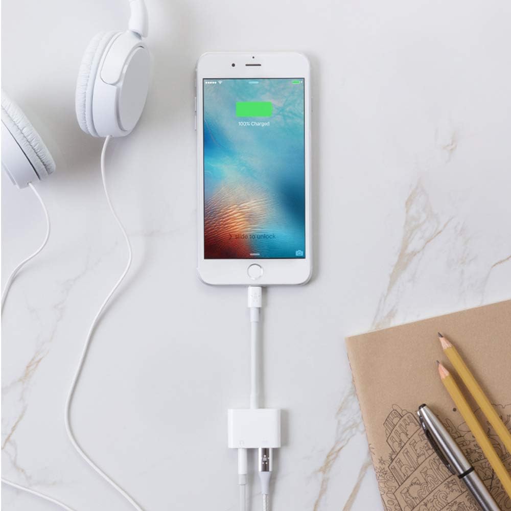 Adattatore Jack per Cuffie per iPhone Adattatore 3,5 mm Aux Audio Stereo  Cuffie Splitter per iPhone 11/11 PRO/11 PRO MAX/X/XS/XR/7/7Plus/8/8Plus  Connettore per Cuffie Supporta tutti i sistemi iOS Adattatori  urban-earth.co.uk