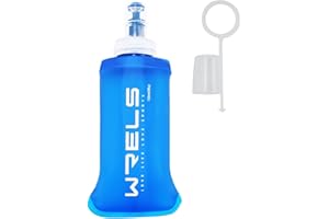 WRELS Soft Running Water Flask Soft Flasks Collapsible Soft Water Bottles Small BPA-Free for Sports Hiking Hydration Pack 5oz/8oz/17oz
