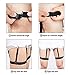 Jelinda Mens Dress Shirt Stay Adjustable Garter Belts Shirt Stay Non-slip Clamps(1 pair)