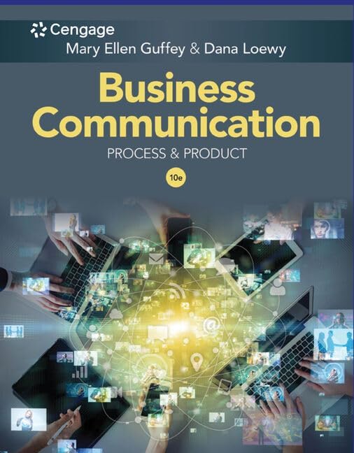 Business Communication: Process & Product (MindTap Course List