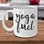 YOGA FUEL MUG ~ Funny yoga related coffee mugs - lovers hot gift ideas / inspired fun teacher - instructors birthday gifts for her/him/men/women/mom/Dad/Wife/Husband White C handled 11 Oz