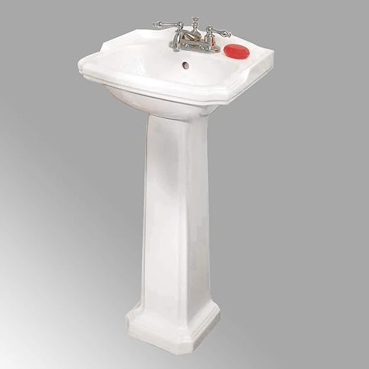 Small Pedestal Bathroom Sink White Vitreous Grade A Quality China