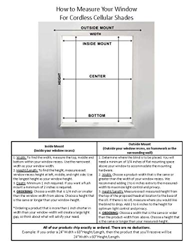 Arlo Blinds 9/16" Single Cell Blackout Cordless Cellular Shade, Color: White, Size: 35"W x 60"H - Thumbnail 5