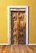 Windowpix DoorPix 36x80 / 36 x 80 3D Door Mural Wrap Glossy Bubble Free Sticker Architectural Carved Doors in Mexico City - Peel and Stick - Easy-to-Clean, Durable