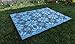 BalajeesUSA Outdoor Rug - 5x7 Sky Blue, Black, Grey, Reversible Recycled Plastic Straw Outdoor Patio Rugs Clearance Waterproof Large RV Camper Mats 287