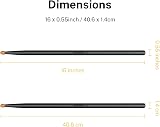 Donner 5A Maple Drum Sticks 2 Pair with Carrying Bag Black view 9