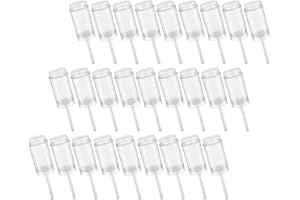 GANAZONO 40pcs Push-up Pops Containers Set, round Plastic Cake Pop Holders for DIY Baking and Dessert