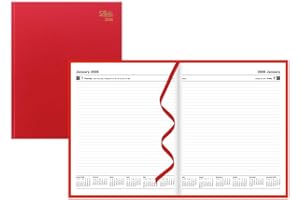Letts of London® 2026 Standard Daily Planner, 12 Months, January to December, Day-Per-Page, Quarto Size, 10.25" x 8.25", Perf