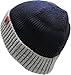 KBW-264 NAV-LGY Cuffed Two Tone Ribbed Beanie Winter Knit Ski Hat Skully