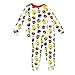 Sesame Street Gang Elmo Boys Girls 4 Piece Cotton Pajamas Set (2T, White/Multi)