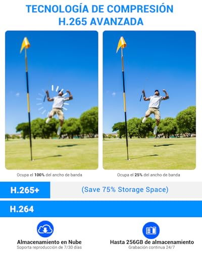 E T EASYTAO | Cámara de Seguridad Exterior WiFi, ICsee O Tris Home App, 2MP Pan&Tilt 360 Grados, Mini PTZ Cámara Inalámbrica Exterior con Visión Nocturna con Audio Bidireccional