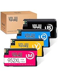Voshy - Cartuchos de tinta remanufacturados de repuesto para impresora HP 952XL 952 XL (compatible con OfficeJet Pro 8710, 8720, 8740, 7740, 7720, 8216, 8210, 8730, 8715, 4 unidades)