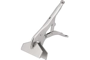 10-Inch Locking Sheet Metal Clamps, Heavy Duty Welding Pliers Duckbill Clamps Heat-Treated Sheet Metal Grip Tool for Fabricat