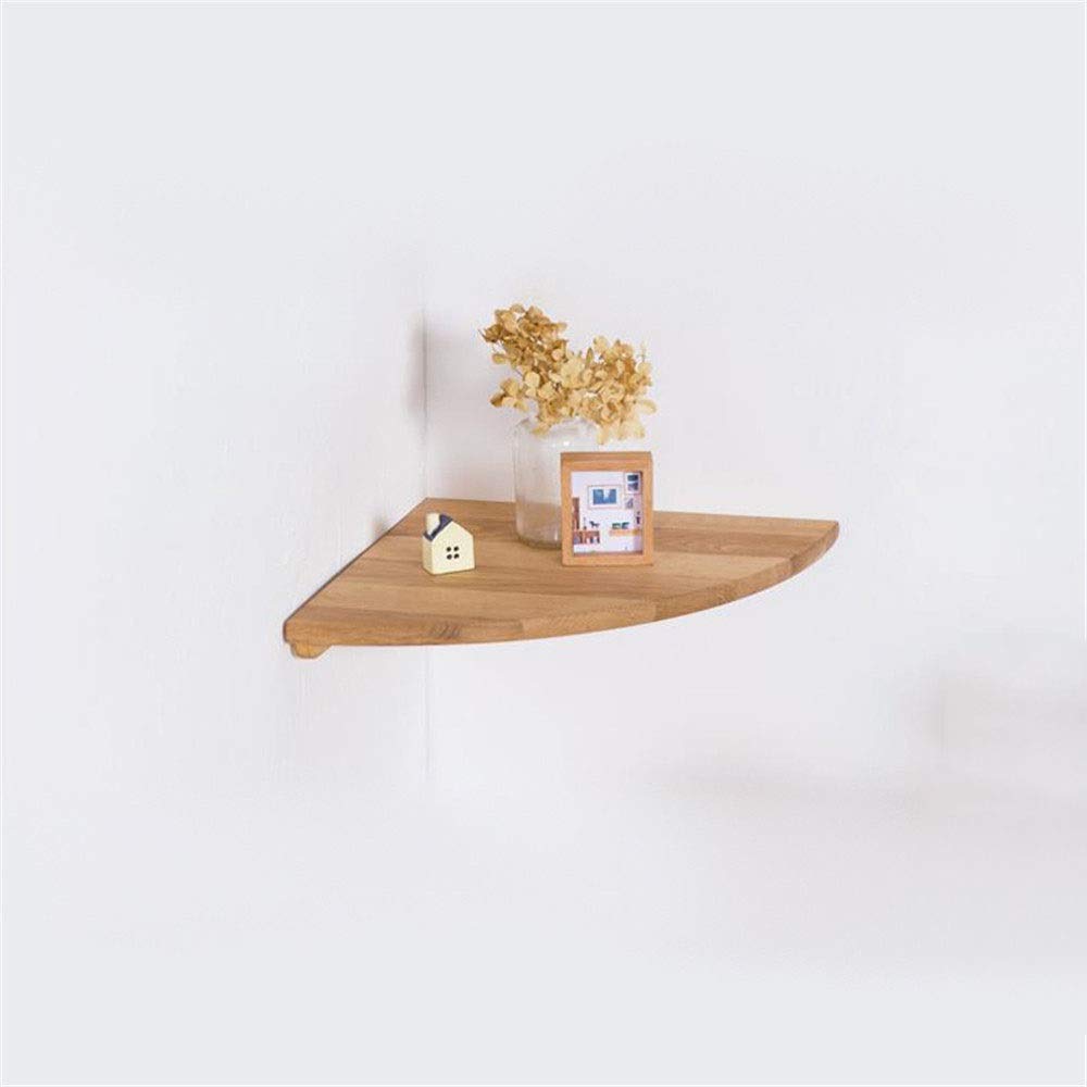ZLJ Hanging Shelf Wood Corner Shelf Fan Corner Shelf Fan Shaped Wall Divider Shelf Modern Living Roo