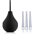 TopQuaFocus 8oz Enema Bulb Kit Anal and Vaginal Douche Bulb for Men Flushing System Enemas Silicone Bulb 4 Replaceable Tips