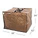Abba Patio Handles Rectangular Cushion/Cover Storage Bag, Brown