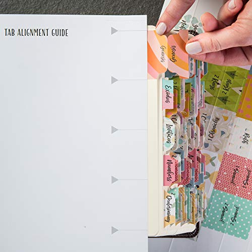 DiverseBee Laminated Bible Tabs (Large Print, Easy to Read