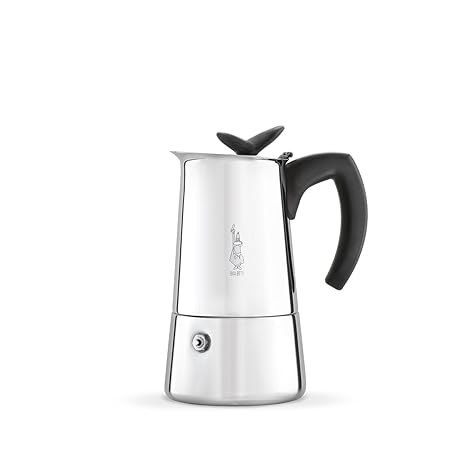 Bialetti Musa Nuova 4 Tassen Espressokocher Edelstahl