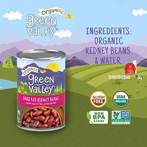 Green Valley Organics Dark Red Kidney Beans, 15.5 Ounce (Pack of 12) - Thumbnail 2