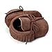 RVROVIC Baby Boys Girls Moccasins Soft Sole Tassels Prewalker Anti-Slip Shoes (S:0~6 Months, PU Dark Brown)