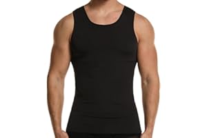 GSKS Mens Body Shaper Compression Tank Top Slimming Shapewear Abdomen Undershirt