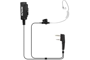 Retevis Walkie Talkie Earpiece with Mic 2 Pin Covert Acoustic Tube Secret Service Earpiece for Retevis H777 H777H RT22 RT68, 