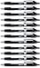Amazon Basics Retractable Gel Ink Pens - Ultra-Fine Point, Black, 12-Pack