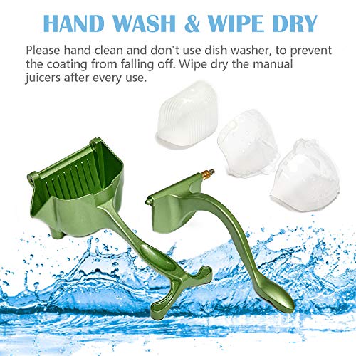 Manual Fruit Juicer With Detachable Liner Hand Press Teflon Fruit