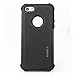 AGRIGLE Shock- Absorption/High Impact Resistant Hybrid Dual Layer Armor Defender Full Body Protective Cover Case Compatible with iPhone 5/5S/SE(2016) (Black2)