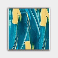 Framed Canvas Wall Art Abstract Canvas Prints Home Artwork Decoration for Living Room,Bedroom - 16x16 inches