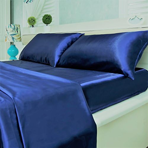 Royal Home Decor 4-pc Super Soft Deep Pocket Satin Sheet Set