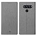 Simicoo LG V40 ThinQ Flip PU Leather Wallet Case Card Holster Stand Magnetic Cover Clear Silicone TPU Full Body Shockproof Pocket Thin Wallet Case for LG V40 ThinQ (Gray, LG V40 ThinQ)
