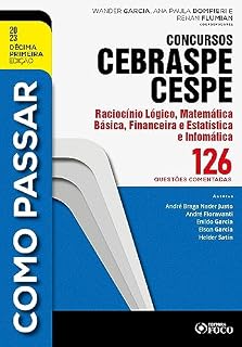 Livro Como passar concursos CEBRASPE -Raciocínio Lógico, Matemática e Informática