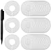 Blulu Clothing Rack Size Dividers Round Hangers Dividers 50 Pack with 1 Piece Marker Pen