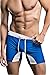 Anna & Eric Men's Sexy Swimsuit Compression Boxer Brief Swim Trunks (L:Waistline:34-36