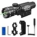Shockproof 532nm Tactical Green Dot Laser Sight Rifle Scope with Rail and Barrel Mounts Cap Pressure Switch with Battery Charger