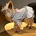 kyeese Dog Dress Grey with Pink Bowtie Pet Puppy Clothes for Small Dogs Skirt