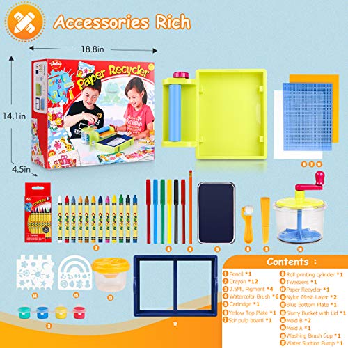 VATOS Arts and Crafts Drawing Kits, Paper Recycler Science Kits for