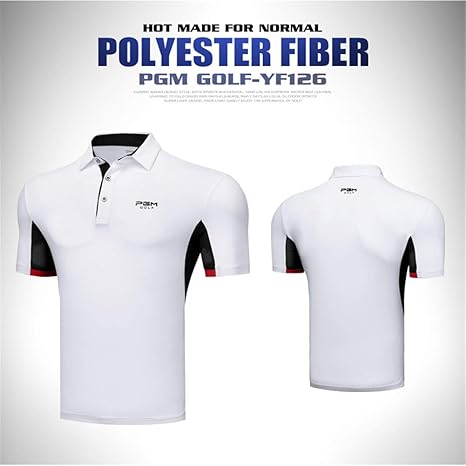 HWTP Pgm männer Polo Shirt Sommer Sport t Shirts Golf trainingskleid Sport Kurzarm atmungsaktiv Tops 2018 heißer, White,L