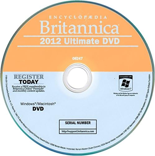 Britannica 2012 Ultimate Reference DVD-ROM (Windows / Macintosh)
