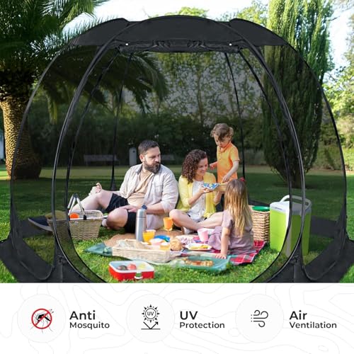 Alvantor Pop Up Screen House Tent, 10x10ft Instant Gazebo with Mosquito Netting & UPF 50+ Sun Protection for Camping, Patio, Backyard image 25