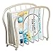 mDesign Decorative Metal Wire Magazine Holder, Organizer - Standing Rack for Magazines, Books, Newspapers, Tablets, Laptops in Bathroom, Family Room, Office, Den - Pearl Champagne