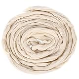 Soledi Natural Roving Wool Top Roving Fiber Spin Felt Crafts Needle Felting100g (Milk White)