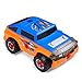 Virhuck 2 In 1 Take Apart Toy Racing Car Kits for kids - Build Your Own Toy Truck Playset with 36 Parts, Two Color Shell, Realistic Engine Sounds & Drill, Orange and Blue