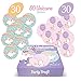 Magical Unicorn Party Supplies Stickers for Party Favor Bags - 30 Cute Unicorn & 30 Thank You Stickers - 60 Total Count