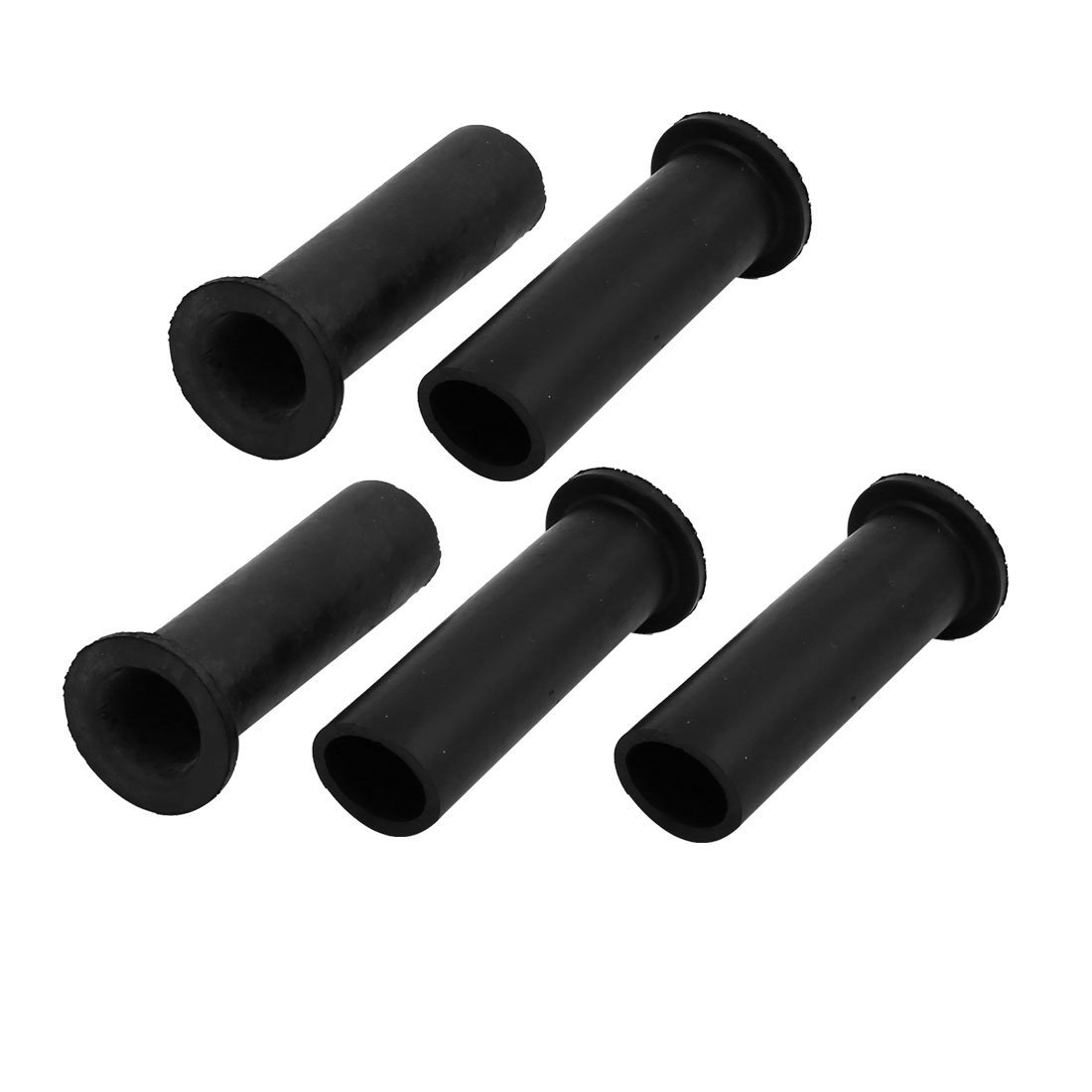 sourcingmap 5 Pcs Rubber Strain Relief Cord Boot Protector Cable Sleeve Hose 50mm Long